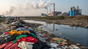 How does fast fashion contribute to pollution