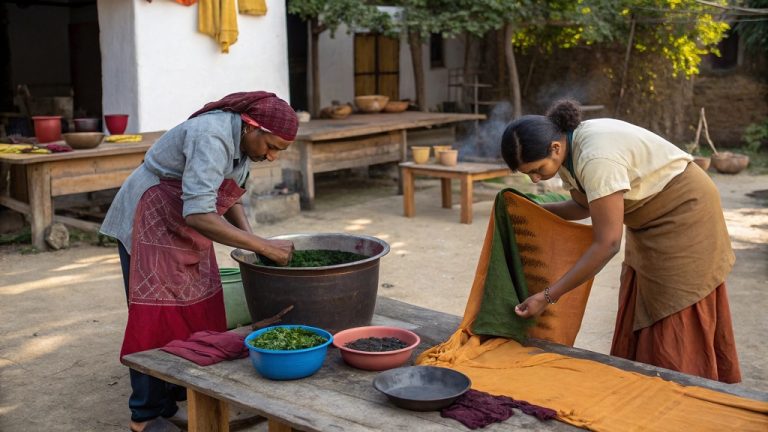 Historical textile dyeing techniques for sustainable fashion Instructions