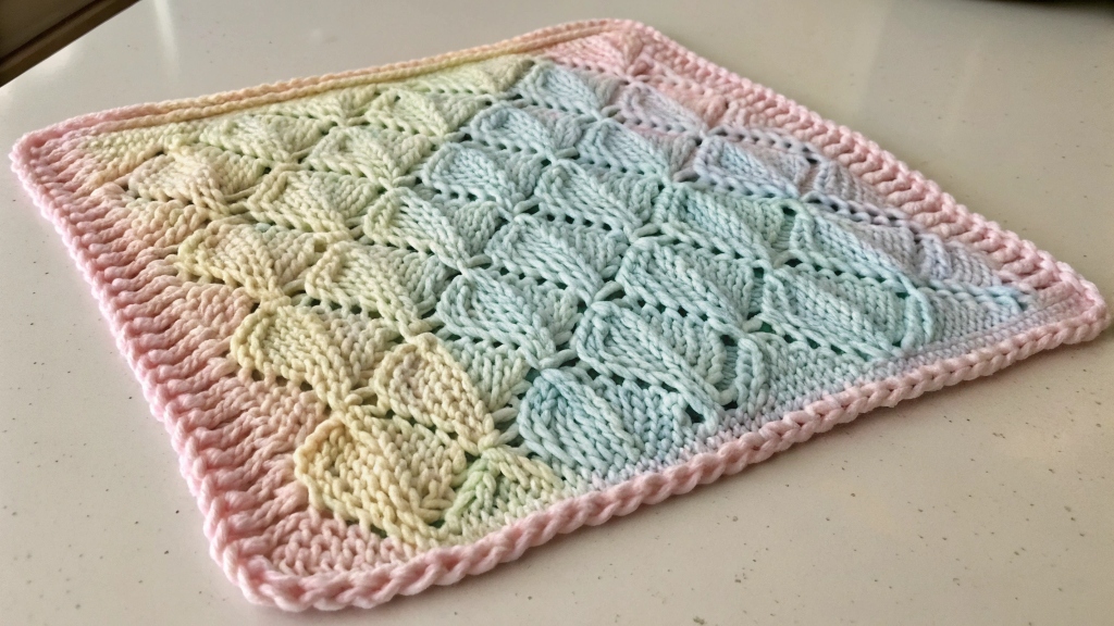 Lily Sugar'n Cream Textured Knit Dishcloth