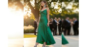 How to Style a Satin Maxi Dress for Summer Weddings